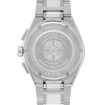 Seiko Astron 5X Titánium Médecins Sans Frontières Limited Edition GPS Solar férfi óra (SSH173J1_3I)