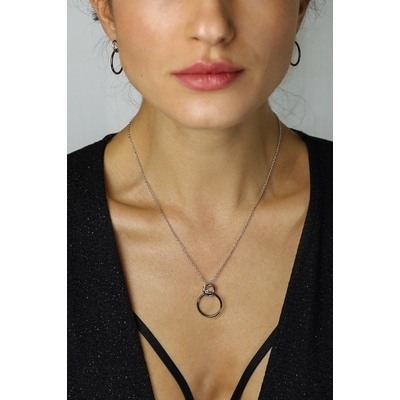 NANA KAY silver trends ezüst kör nyakék (ST1774)