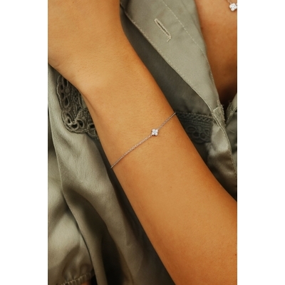 NANA KAY silver trends ezüst virág karkötő (ST1929)