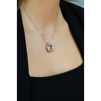 NANA KAY silver trends ezüst kör nyakék (ST2104)