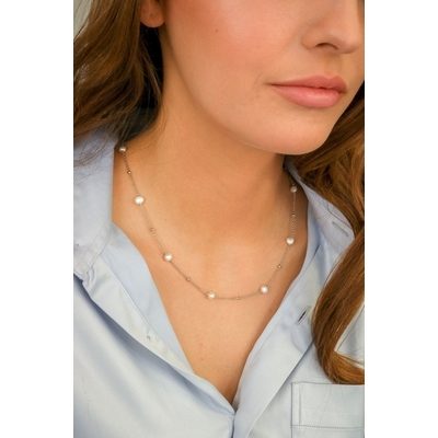 NANA KAY silver trends ezüst gyöngy nyakék (ST2111)