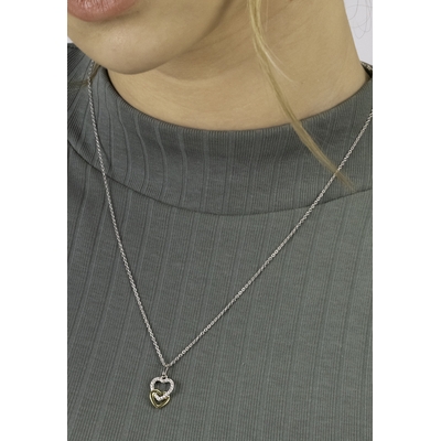 NANA KAY silver trends ezüst dupla szív nyakék (ST2267)