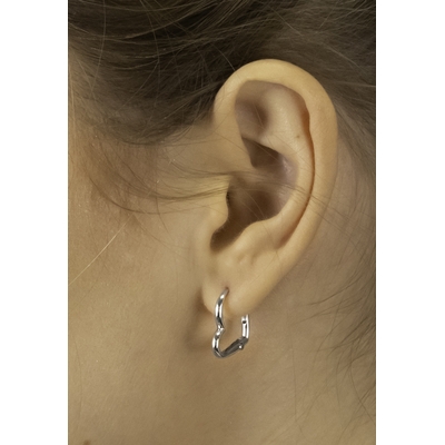 NANA KAY silver trends ezüst szív fülbevaló (ST2404)