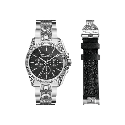 Thomas Sabo Rebel at Heart Skull férfi óra szett (SET-WA0377-201-203)