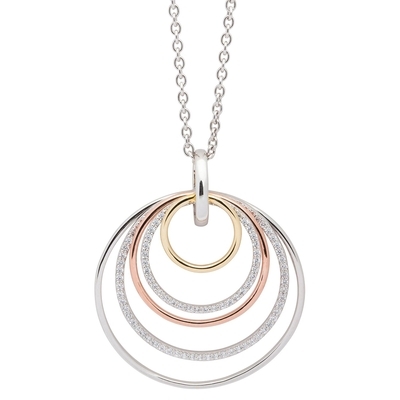 NANA KAY silver trends ezüst kör nyakék (ST1587)