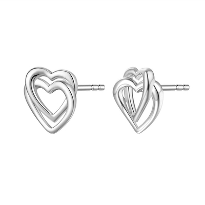 NANA KAY silver trends ezüst szív fülbevaló (ST2240)