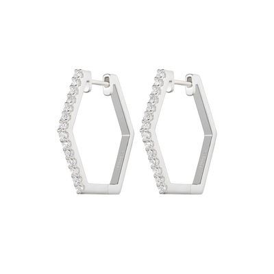 NANA KAY silver trends ezüst hatszög fülbevaló (ST2401)