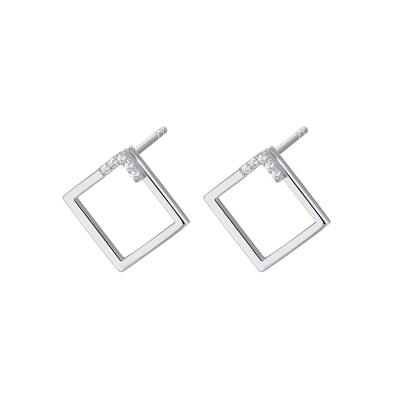 NANA KAY silver trends ezüst négyszög fülbevaló (ST2431)