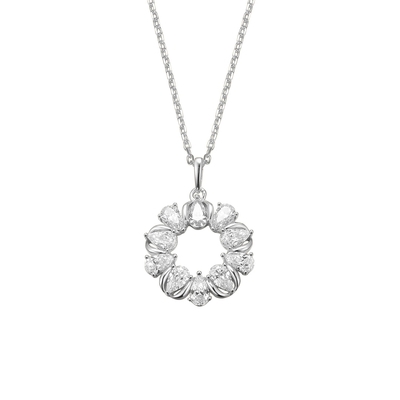 NANA KAY silver trends ezüst kör nyakék (ST2553)