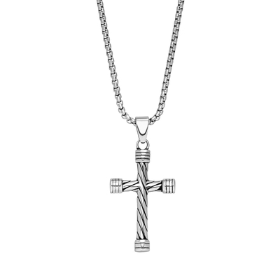 STEELWEAR New York férfi nyaklánc kereszt medállal 50 cm (SW-951)