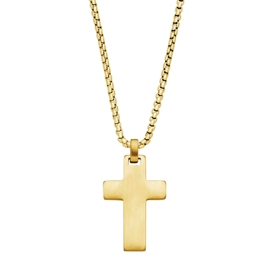 STEELWEAR New York férfi nyaklánc kereszt medállal 60 cm (SW-971)