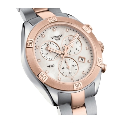 Tissot T-Classic PR 100 Sport Chic Chronograph női óra (T101.917.22.116.00)