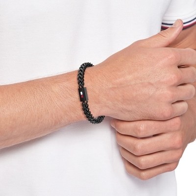 Tommy Hilfiger Braided férfi karkötő 19 cm (THJ2790649)