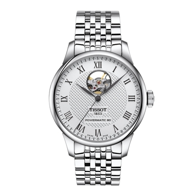 Tissot T-Classic Le Locle Powermatic 80 Open Heart férfi óra (T006.407.11.033.02)