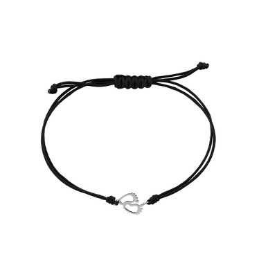 Ekan fehér arany baba talp karkötő (XB30370L-F)