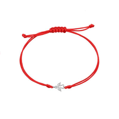 Ekan fehér arany angyal karkötő (XB30410L-P)