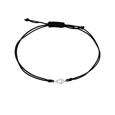 Ekan fehér arany Fatima keze karkötő (XB30430L-F)