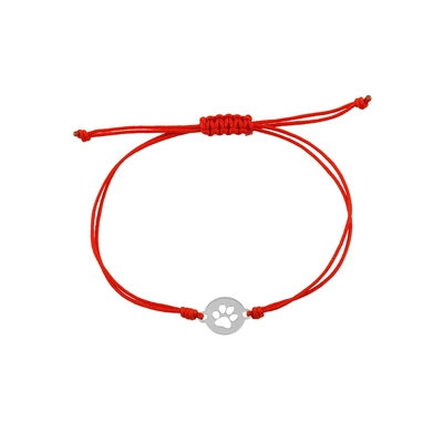 Ekan fehér arany mancs karkötő (XB40390L-P)