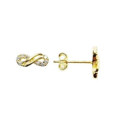 Arany végtelen fülbevaló (ÖZ-E-12-YW)