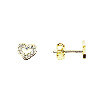 Arany szív fülbevaló (ÖZ-E-93-YW-CZ)