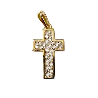 Arany kereszt medál (ÖZ-P-1343-YW-CZ)