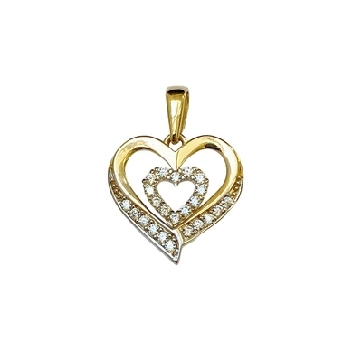 Arany Szív medál (ÖZ-P-1381-YW-CZ)