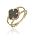 Arany lóhere gyűrű 60-as méret - 01S221-ONIX-60