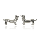 Ezüst tacskó kutya fülbevaló - 02107-242