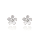 Ezüst virág fülbevaló - 02107-369