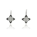 Ezüst virág fülbevaló - 02108-125