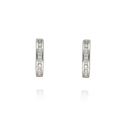 Ezüst karika fülbevaló