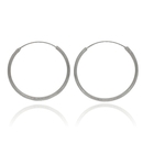 Ezüst karika fülbevaló