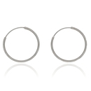 Ezüst karika fülbevaló