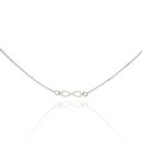 Fehér arany végtelen nyaklánc 45 cm - 03F118-3 Fehér arany végtelen nyaklánc 45 cm - 03F118-3