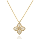 Arany virág nyaklánc 45 cm - 03S118-5