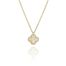 Arany lóhere nyaklánc 45 cm - 03S221-WH-1