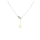 Arany szív és végtelenség nyaklánc 50 cm