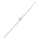 Ezüst szív karlánc 20 cm - 07118-130