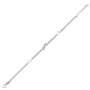 Ezüst végtelen szív karlánc 20 cm - 07118-140