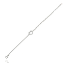 Ezüst szív karlánc 20 cm - 07118-147