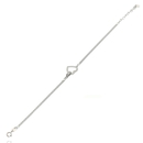 Ezüst szív karlánc 21 cm - 07118-151