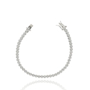 Ezüst tenisz karkötő 19 cm