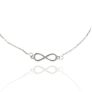 Fehér arany végtelen karlánc 17 cm - 07F118-2