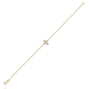 Arany kereszt karlánc 19 cm - 07S115-2-TC_KT