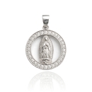 Ezüst Szűz Mária medál