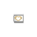 Nomination "fazettált szív" charm - 030149-63