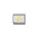 Nomination "Maci kék szívvel" charm - 030272-65