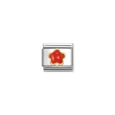 Nomination "Vörös Korall virág" charm - 030522-11