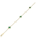 Arany lóhere karlánc 18 cm - 129-LP63-VER-BR-SKL