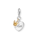 Thomas Sabo koronás szív charm - 1060-413-12